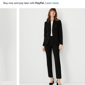 Ann Taylor The Petite Side-Zip Ankle Pant In Bi-Stretch
